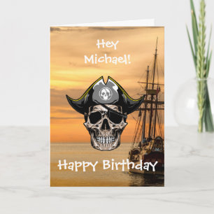 Sjörövare Jolly Roger Kapten Kort