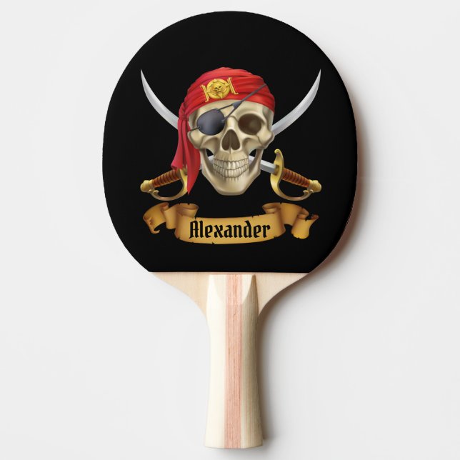Sjörövare Personalisera  Pingisracket (Framsidan)