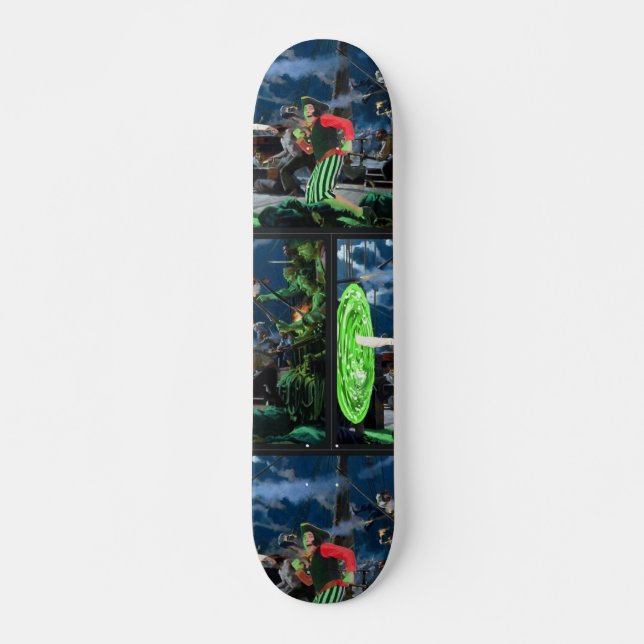 Sjörövare Rick Mini Skateboard Bräda 18,5 Cm (Framsida)