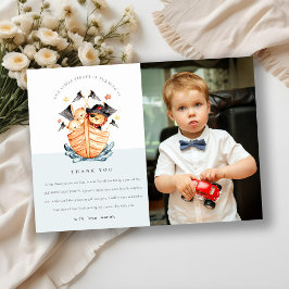 Sjörövare Sjöfart Ljonunge Barn Fotografi Födelsed Tack Kort