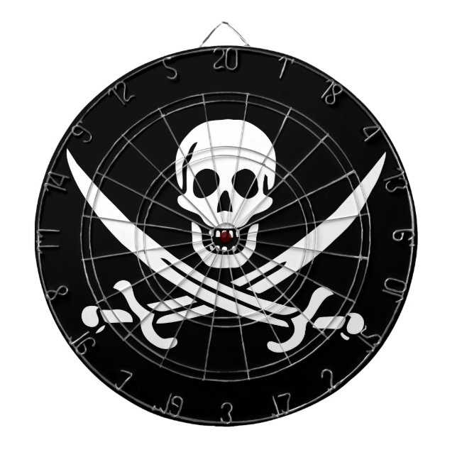 Sjörövarflagga Darttavla (Framsidan)