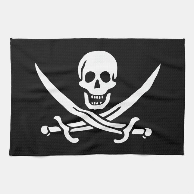 Sjörövarflagga Kökshandduk (Horisontell)