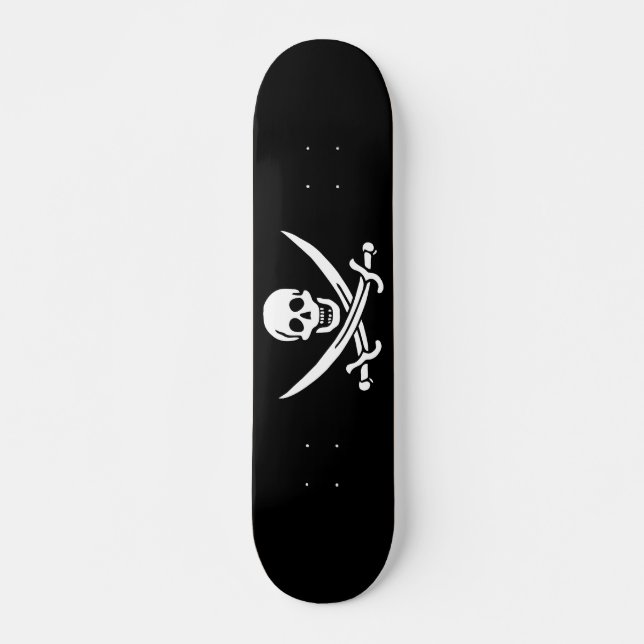 Sjörövarflagga Mini Skateboard Bräda 18,5 Cm (Framsida)