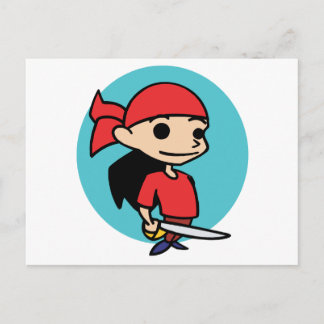 Sjörövarflicka Vykort