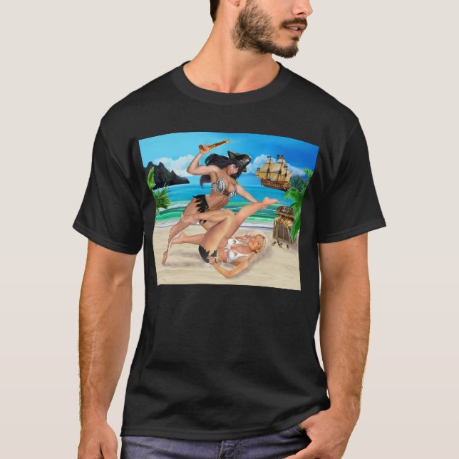 SJÖRÖVARFLICKOR SOM KÄMPAR T SHIRT (Framsida)