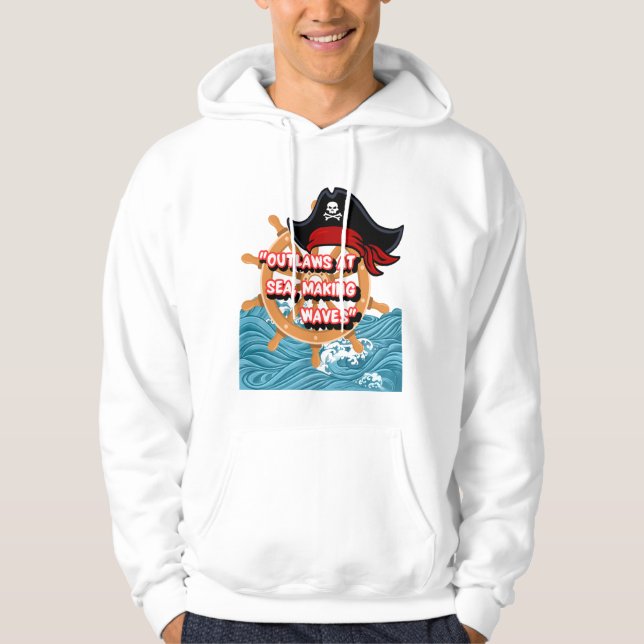 Sjörövarhjul-citat Hoodie (Framsida)