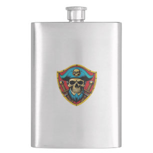 Sjörövarhuvudman Flask Fickplunta