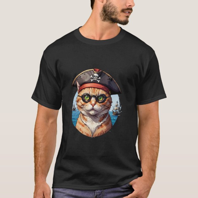 Sjörövarkatten T Shirt (Framsida)