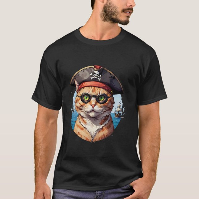 Sjörövarkatten T Shirt (Framsida)