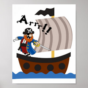 Sjörövarnurseriesaffisch Poster