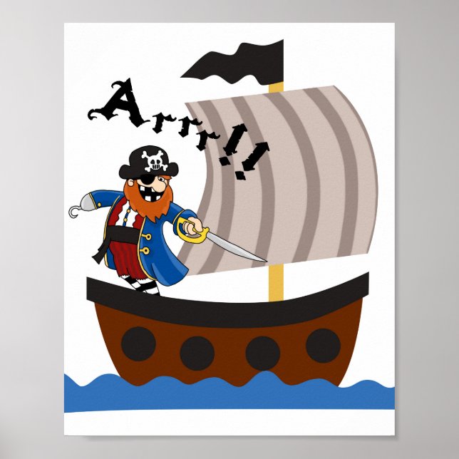 Sjörövarnurseriesaffisch Poster (Framsidan)