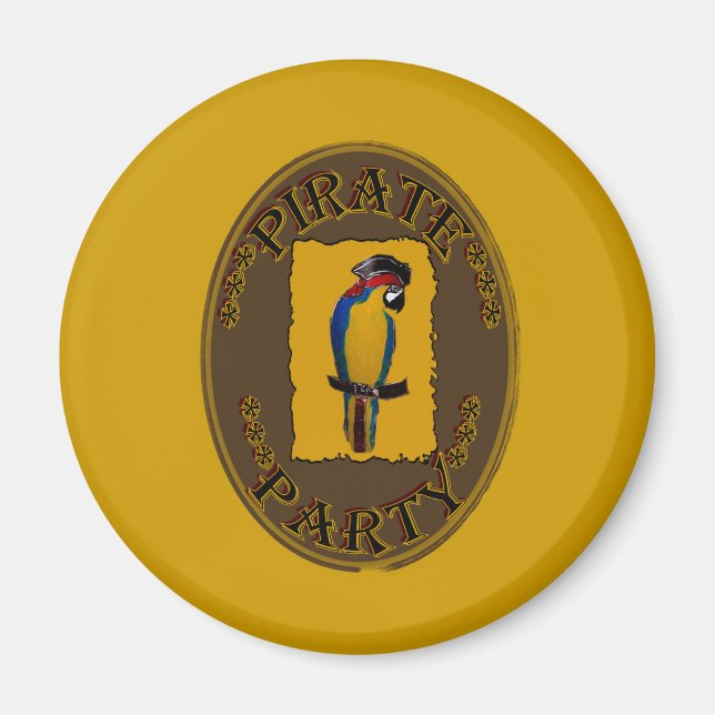 SJORÖVARPARTI MAGNET (Framsidan)