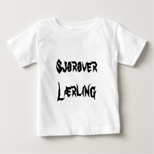 Sjørver læ rling, pirat lärling på norska tee shirt