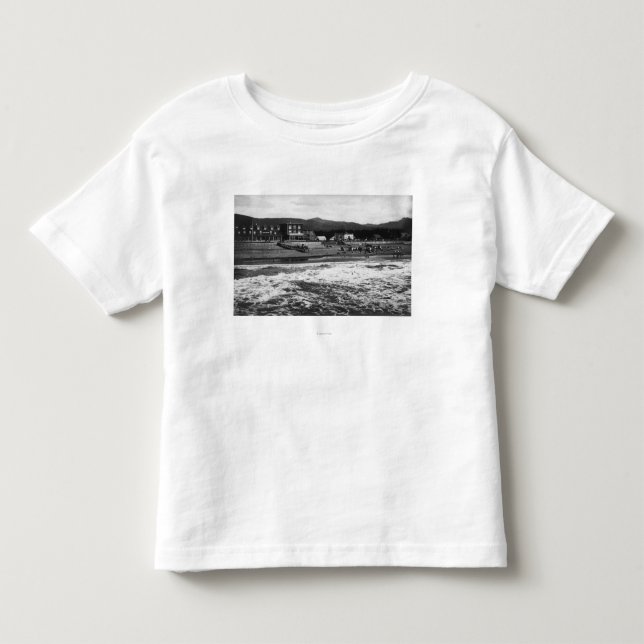Sjösidan, den Oregon stranden och hotellet Moore Tee Shirt (Framsida)