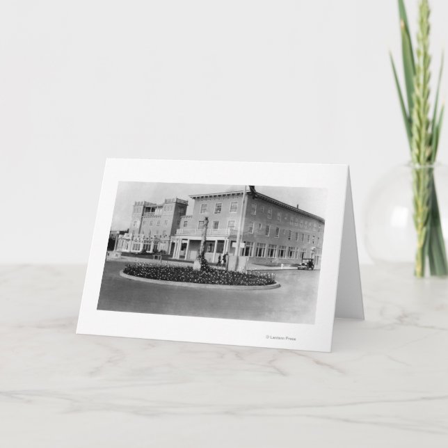 Sjösidan Oregon beskådar av hotellsjösida Kort (Framsida)