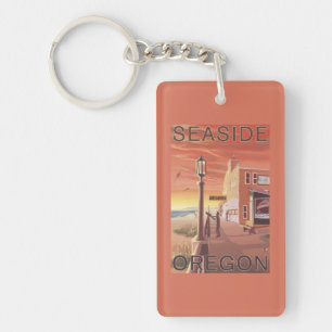 Sjösidan OregonAquarium beskådar