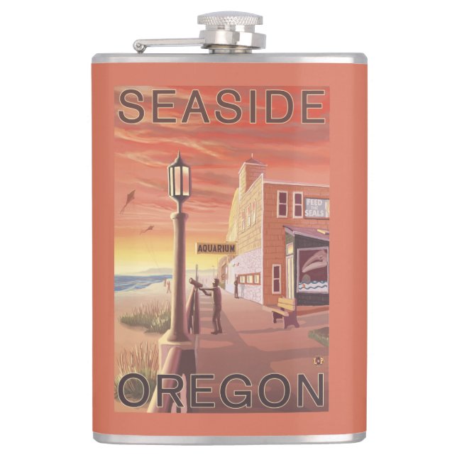 Sjösidan OregonAquarium beskådar Fickplunta (Framsidan)
