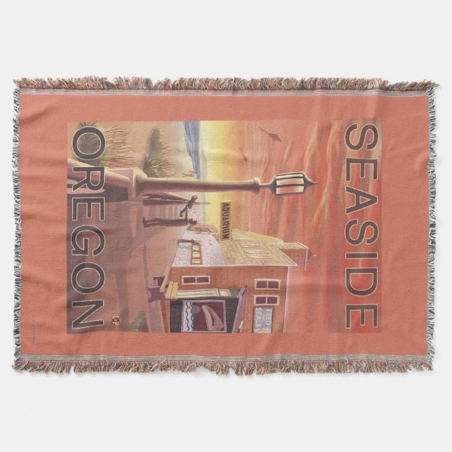 Sjösidan OregonAquarium beskådar Filt (Framsidan)