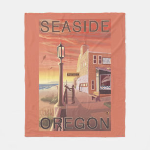 Sjösidan OregonAquarium beskådar Fleecefilt