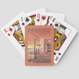Sjösidan OregonAquarium beskådar Kortlek