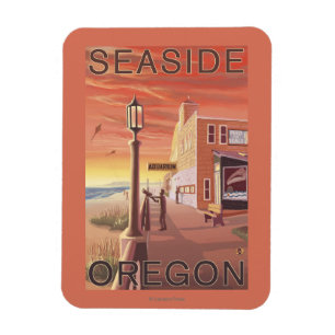 Sjösidan OregonAquarium beskådar Magnet