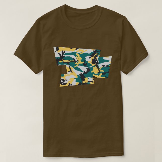 Sjöside Camo Mönster Blown Pixel T Shirt (Design framsida)
