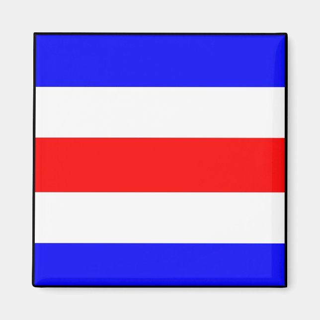 Sjösignalsignal flagga brev magnet (Framsidan)