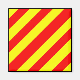 Sjösignalsignal flagga brev magnet