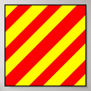 Sjösignalsignal flagga brev poster