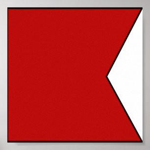 Sjösignalsignal flagga brev poster