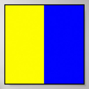 Sjösignalsignal flagga brev poster