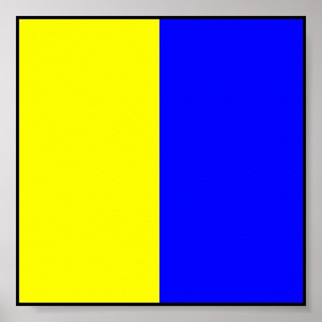 Sjösignalsignal flagga brev poster (Framsidan)