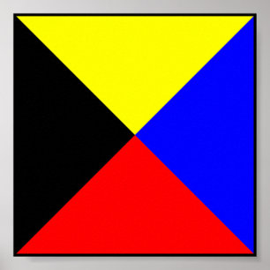 Sjösignalsignal flagga brev poster