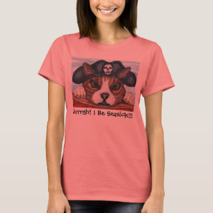 Sjösjuk piratkattskjorta tröja