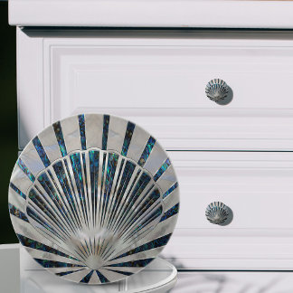 Sjöskal Art Deco - Abalone-skal och Pärlor Knopp