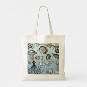Sjöskapelser från Ernst Haeckel Print Tygkasse