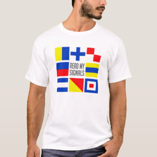 Sjöskjorta flaggor - välj stil & färg t-shirt
