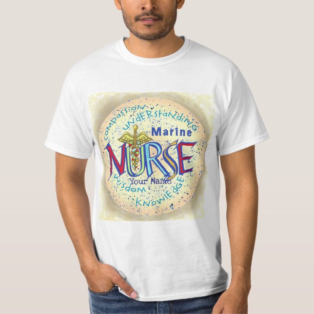 Sjösköterskemotto T Shirt (Framsida)