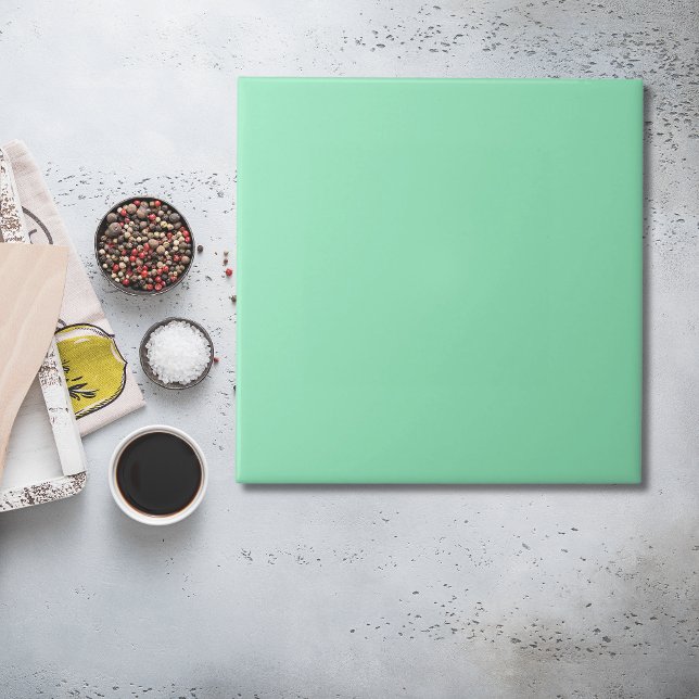 Sjöskum Mintgrön Färgplatta Kakelplatta (Seafoam Green Color Tile in mint green
)