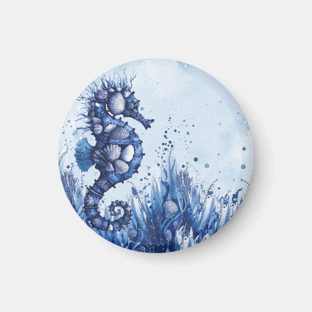 Sjösnäckor Sjöhästar Magnet (Framsidan)