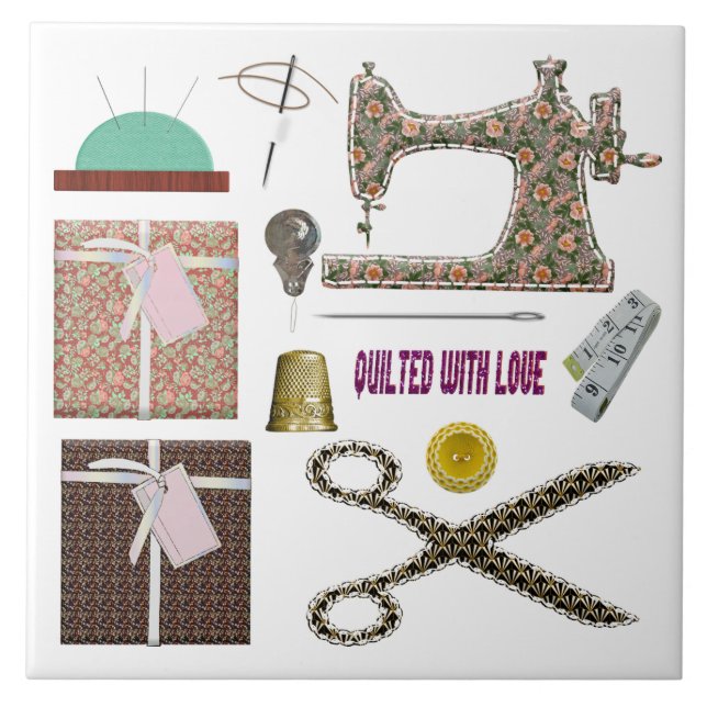 Sjöspänningsteman för sömnad i maskin kakelplatta (Framsidan)