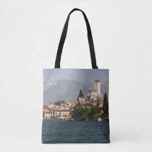 Sjöstad, Malcesine, provinsen Verona, Italien Tygkasse