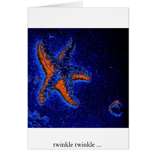 sjöstjärna hälsningskort (Framsidan)