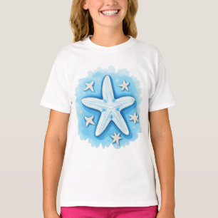 Sjöstjärna i blått t shirt
