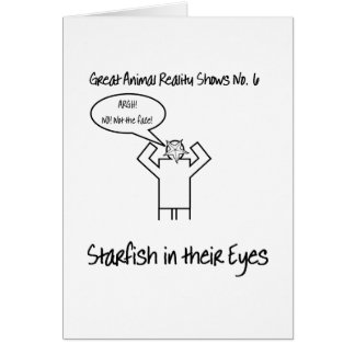 Sjöstjärna i deras ögon hälsningskort