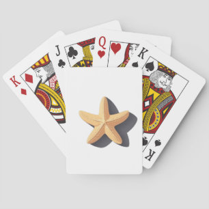 Sjöstjärna med sin skugga casinokort