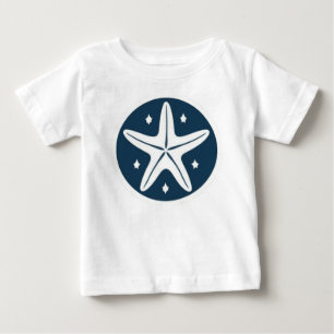 Sjöstjärna med vita stjärnor t shirt