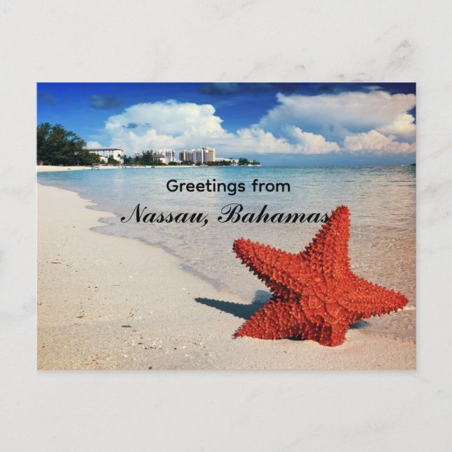 Sjöstjärna, Nassau, Bahamas Vykort (Framsida)