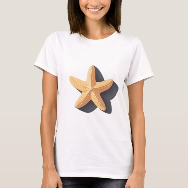 Sjöstjärna och dess skugga t shirt (Framsida)