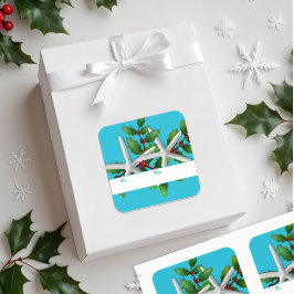 Sjöstjärna och jullycko present klistermärken Aqua